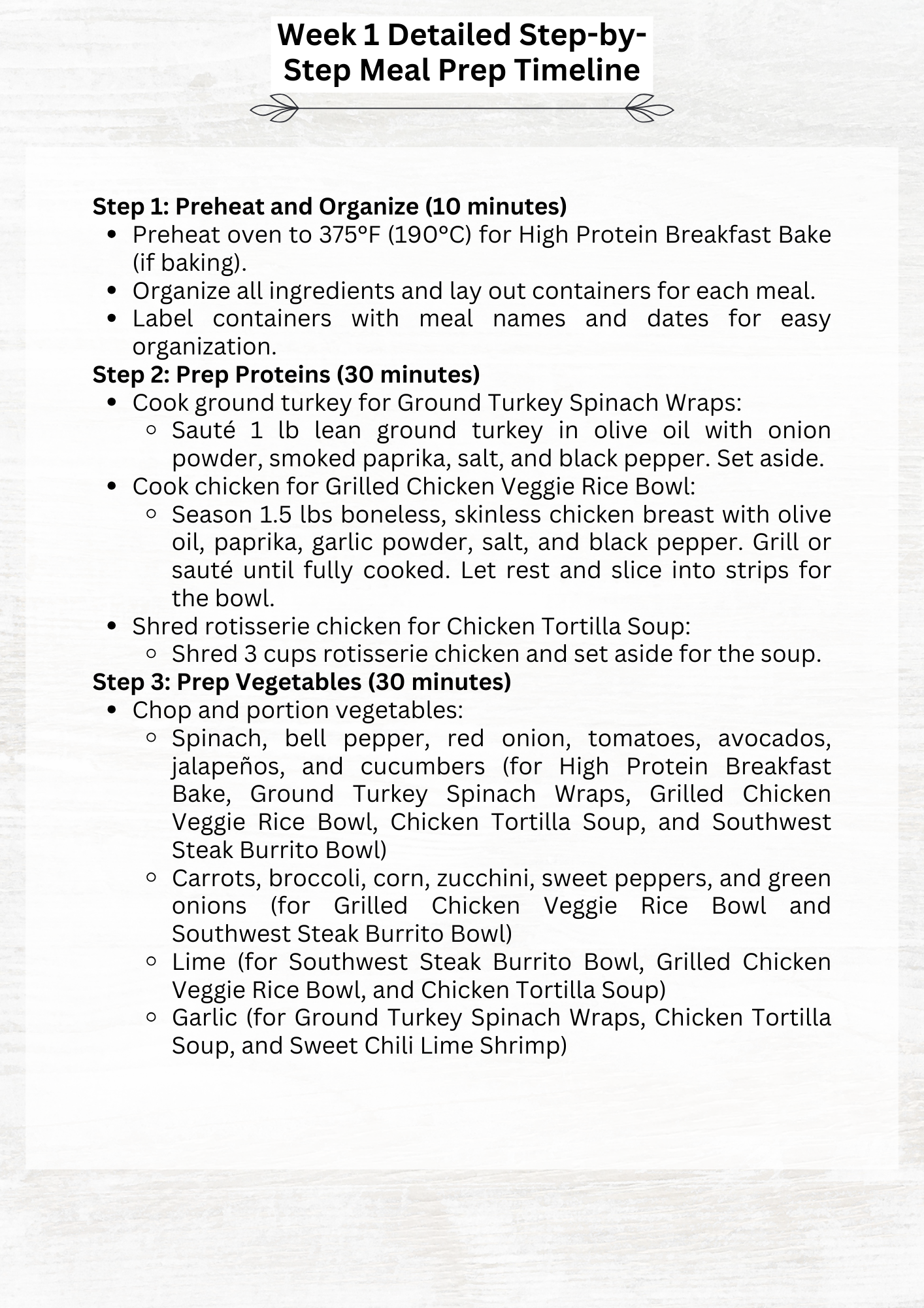 Prep Better- 14 Day Meal Prep Plan